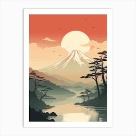 Mount Fuji Japan 1 Hiking Trail Landscape Art Print