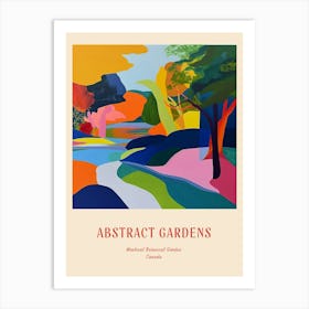 Colourful Gardens Montreal Botanical Garden Canada 1 Red Poster Art Print