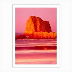 Durdle Door Beach, Dorset Pink Beach 2 Art Print