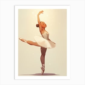 Girl Ballerina Art Print