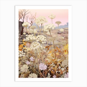 Queen Annes Lace 4 Flower Painting Art Print