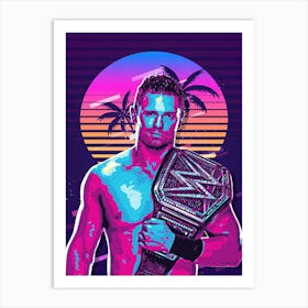 The Miz 80s Retro Art Print