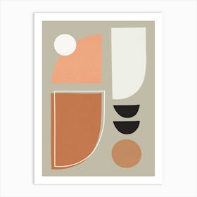 Geometry with expressive circles 17 Art Print