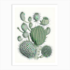 Parodia Cactus William Morris Inspired 2 Art Print