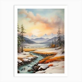Winter Landscape 28 Art Print