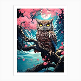 Owl Painting Art Print