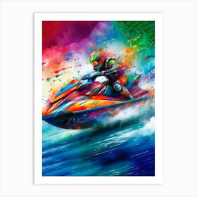 Jet Ski Rider 1 Art Print