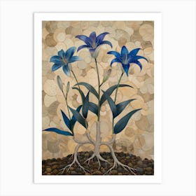 Blue Lily 4 Art Print