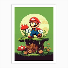 Mario Bros 55 Art Print