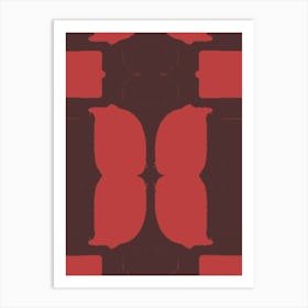 Red And Black Art Print