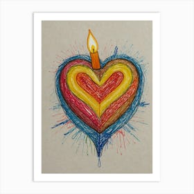 Heart Of Light 4 Art Print