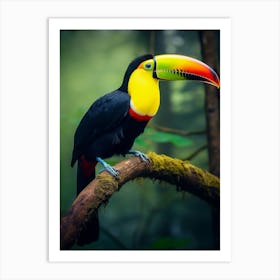 Tropical Symphony: Keel-billed Toucan Wall Decor Art Print