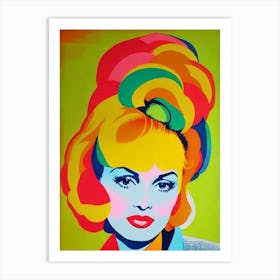 Faye Dunaway Colourful Pop Movies Art Movies Art Print