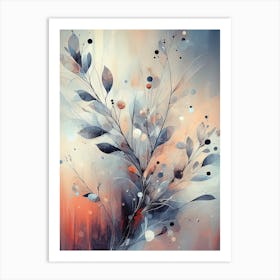 Abstract Leaves Painting Art Print