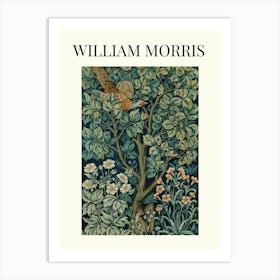 William Morris Green Botanical Art Print Art Print