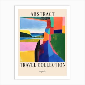 Abstract Travel Collection Poster Anguilla 5 Art Print