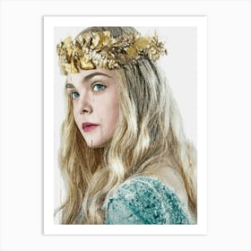 Elle Fanning Art Print