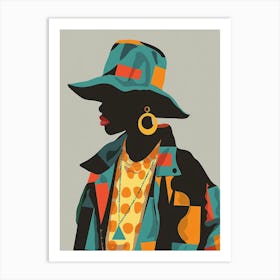 African Woman Canvas Print 11 Art Print