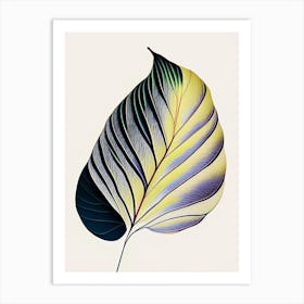 Hosta Leaf Abstract 2 Art Print