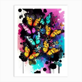 Butterfly Painting 176 Art Print