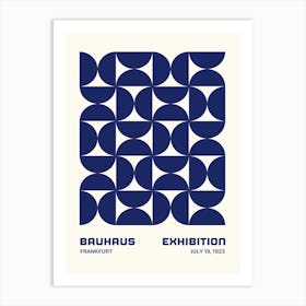 Bauhaus Exhibition pattern print Póster