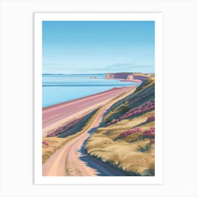 Pink Road 1 Art Print