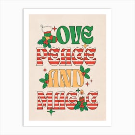 Love Peace And Magic Art Print