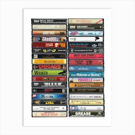 Musicals Poster - Vintge Cassette Print Art Print