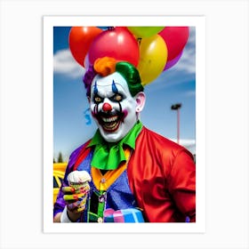 Very Creepy Clown - Reimagined 17 Art Print