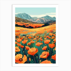 Poppies In The Field 18 Art Print