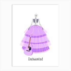 Enchanted - Taylor Swift Halloween punny poster Art Print