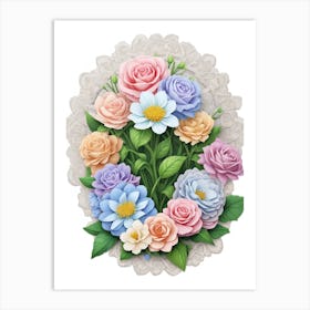 Bouquet Of Flowers 8 Art Print