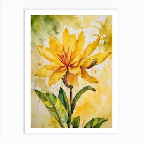 Yellow Champa Flowers 2 Art Print