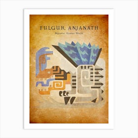 Fulgur Anjanath Vintage Art Print