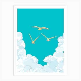 Birds In The Sky Art Print