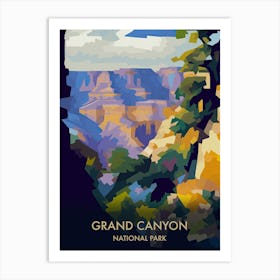 Grand Canyon National Park Travel Poster Matisse Style 6 Art Print