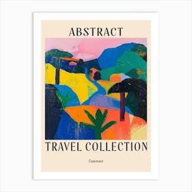 Abstract Travel Collection Poster Cameroon 1 Art Print