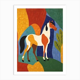 Horse In A Field Art Print