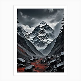 Mountain Landscape Everest: The Ultimate Monument of Nature Art Print