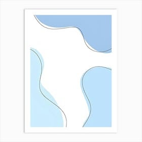 Abstract Wavy Pattern 2 Art Print