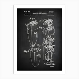 Bath Decor Bathroom Wall Art Bathroom Poster Historic Bathroom Picture Bathroom Decor Razor Patent Print Bathroom, Patent Hb5311 Art Print