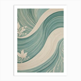 Blue Waves Art Print