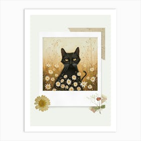 Scrapbook Cat Fairycore Painting 4 Art Print