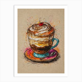 Latte Art 1 Art Print