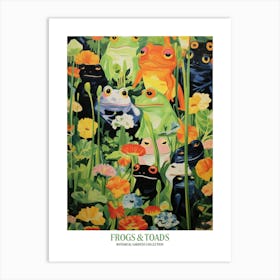 Frogs And Toads Garden Poster Art Print