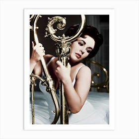 Elizabeth Taylor In Cat On A Hot Tin Roof Art Print