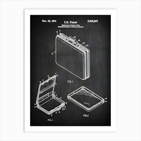 Briefcase Patent Print Briefcase Office Worker Decor, Office Art, Lawyer Print, Office Wall Decor, Lawyer Art, Lawyer Print, Cl8471 Art Print