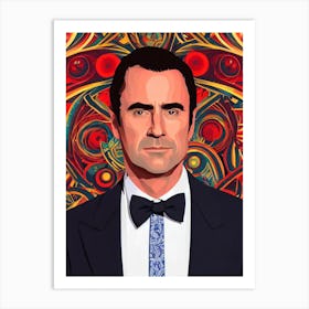 Jack Davenport Illustration Movies Art Print