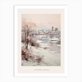 Dreamy Winter Painting Poster Richmond England 3 Art Print