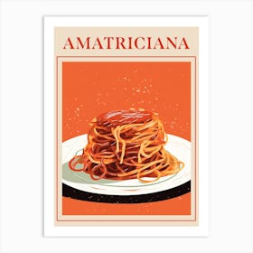 Amatriciana Italian Pasta Poster Art Print
